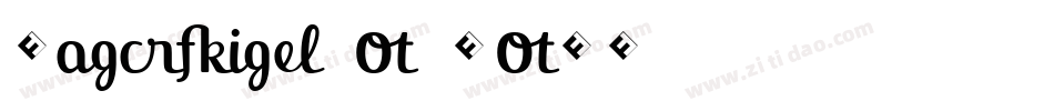 Jackie O ROB字体转换